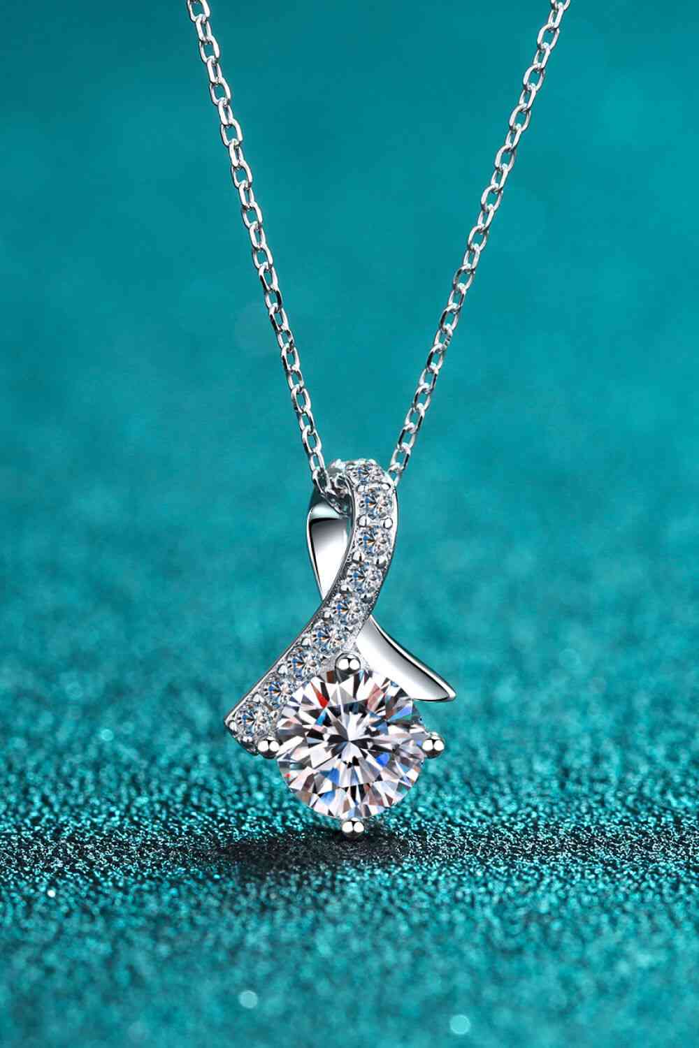 Unique and Chic Moissanite Pendant Necklace - EMMY