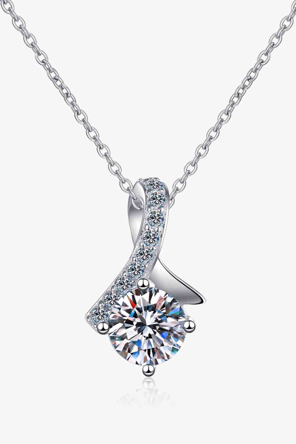 Unique and Chic Moissanite Pendant Necklace - EMMY