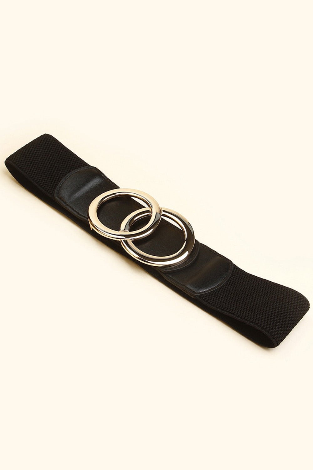 Zinc Alloy Buckle Elastic PU Belt - EMMY