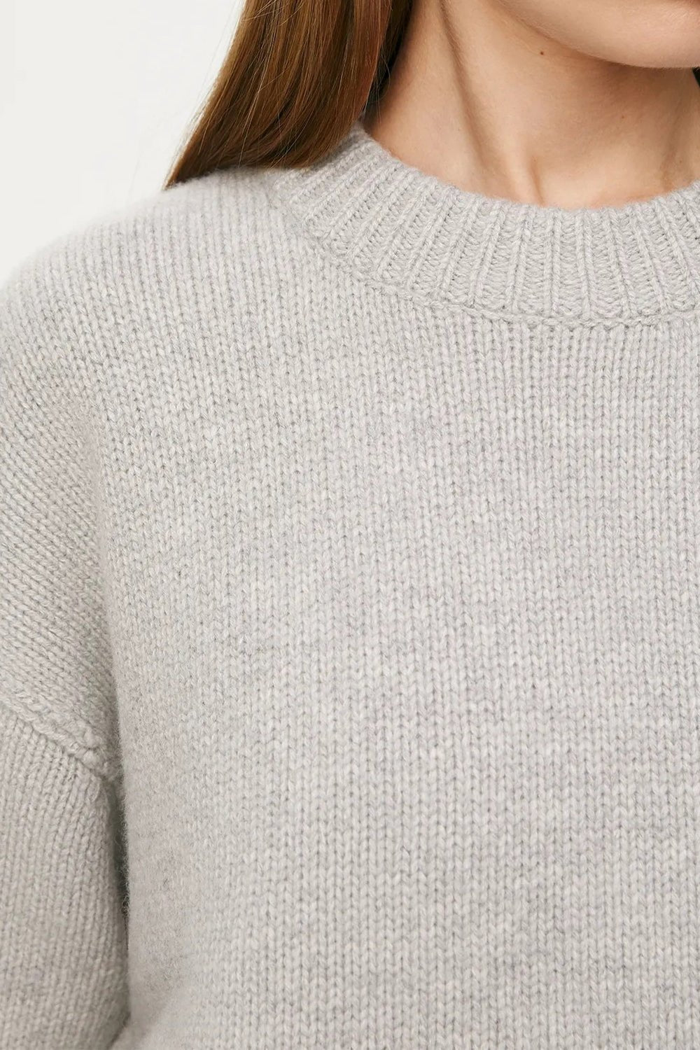 Basic Bae Round Neck Dropped Shoulder Sweater - EMMY