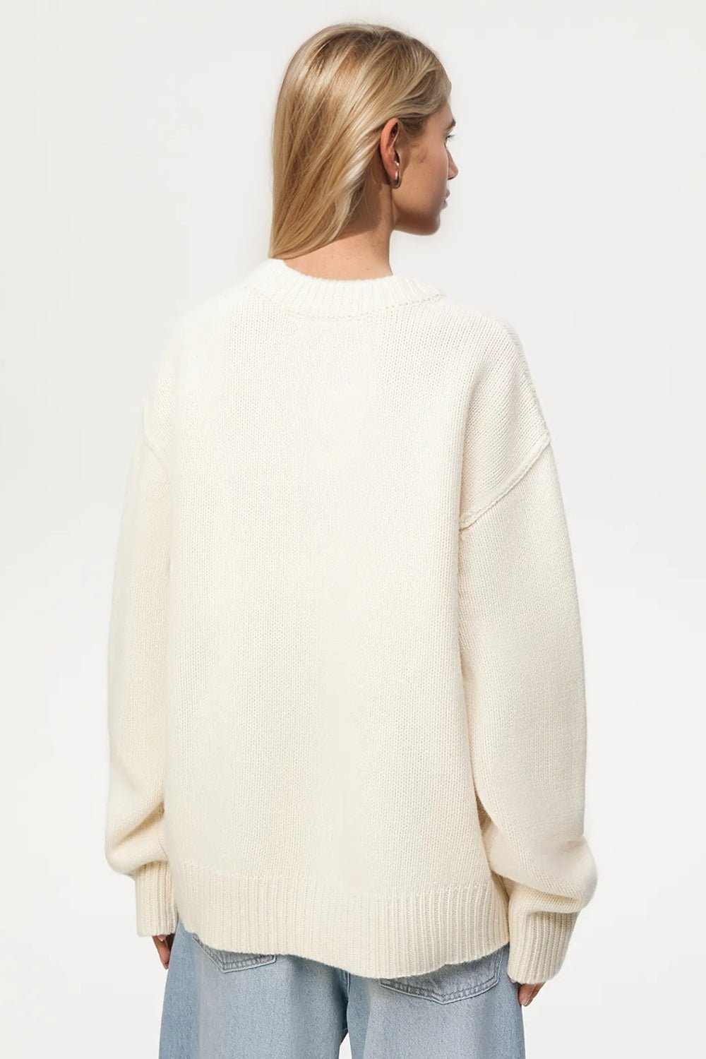 Basic Bae Round Neck Dropped Shoulder Sweater - EMMY