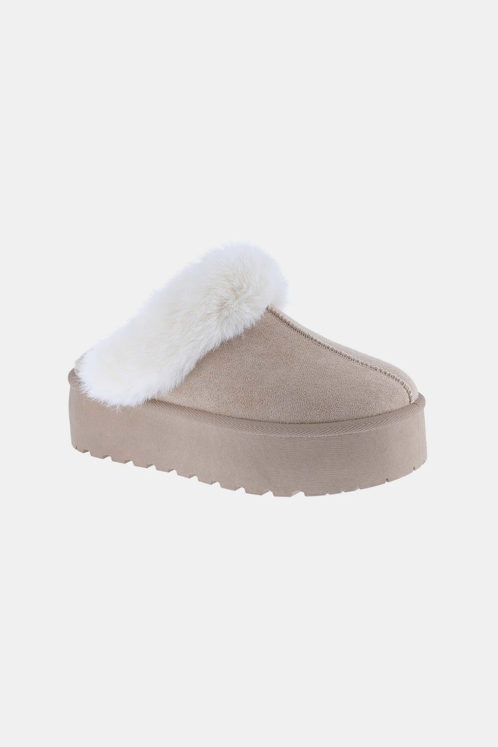 Weeboo Thick Bottom Fur Trim Snow Slippers - EMMY