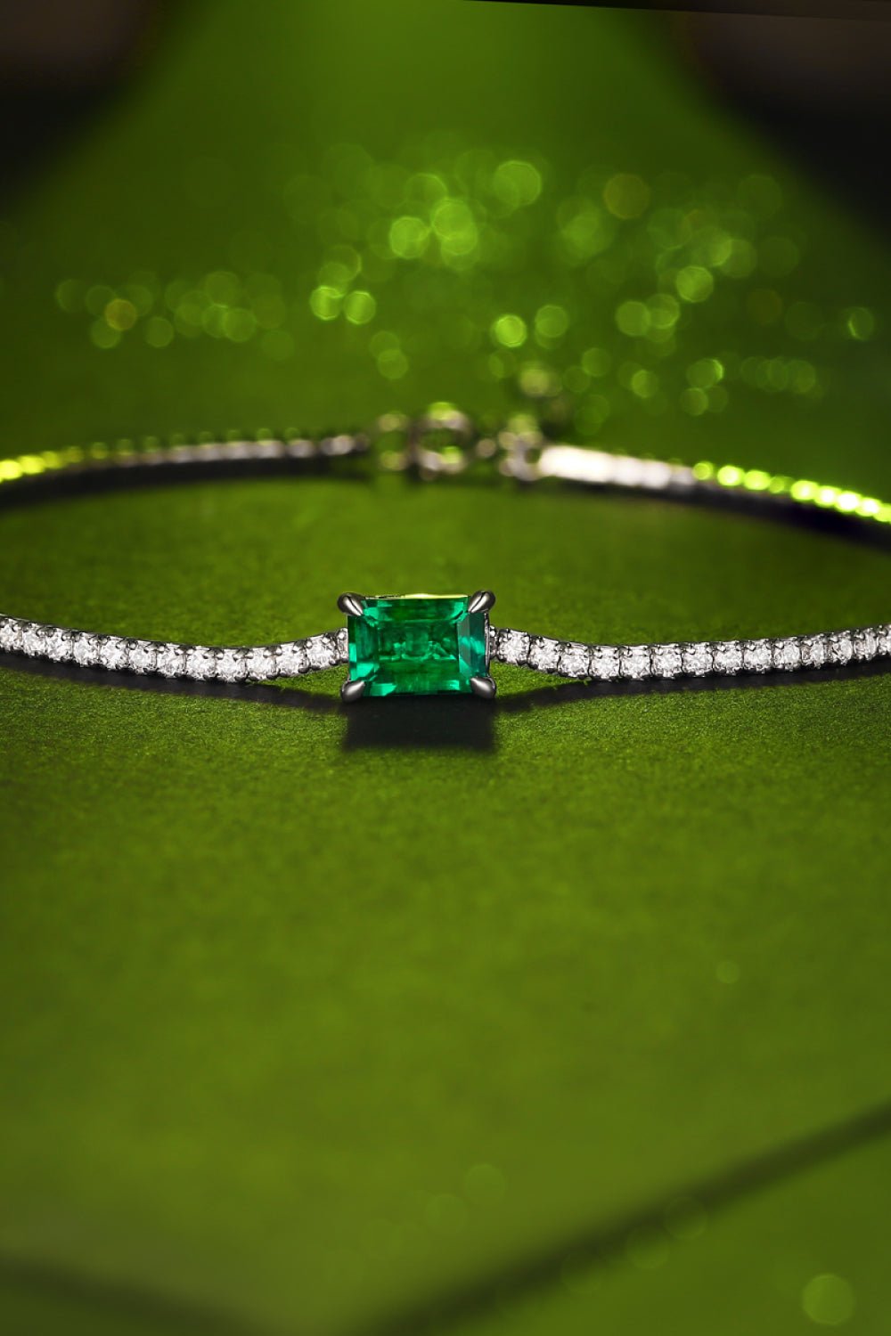 1 Carat Lab-Grown Emerald Bracelet - EMMY