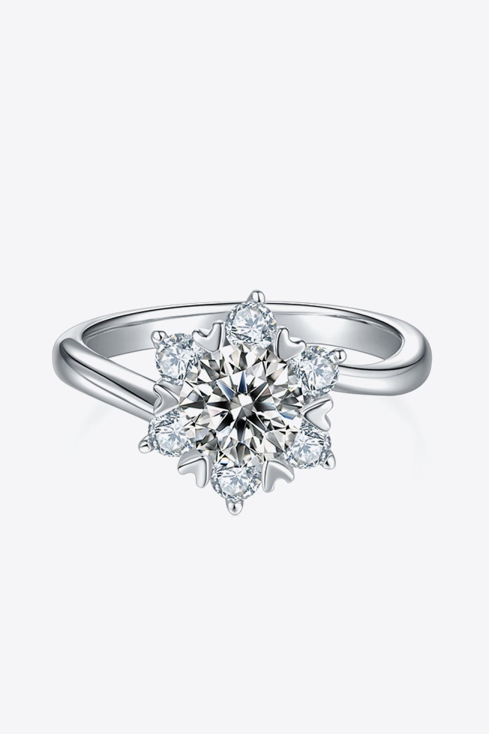 1 Ct 925 Moissanite Sterling Silver Ring - EMMY
