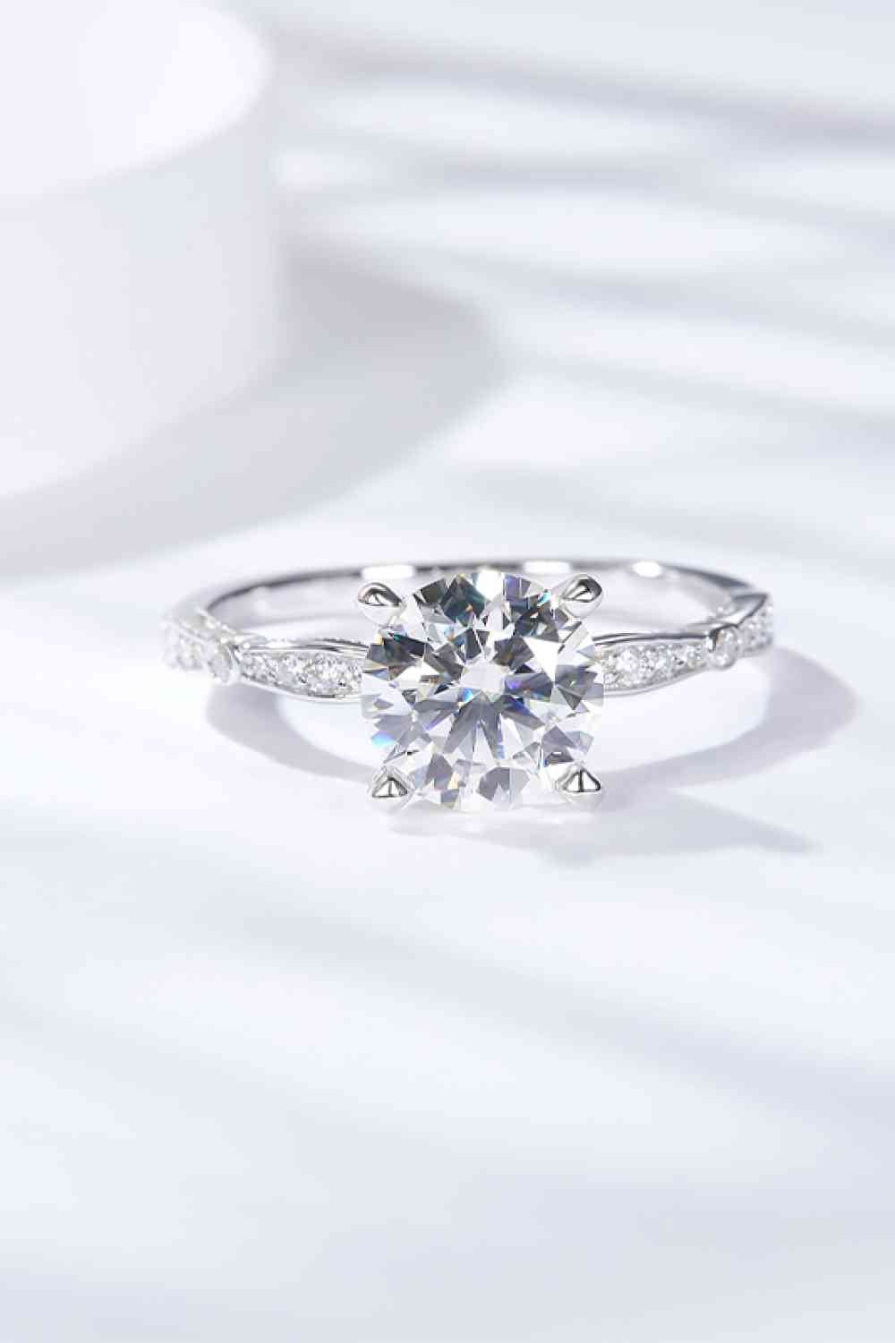 1.5 Carat Moissanite Side Stone Ring - EMMY