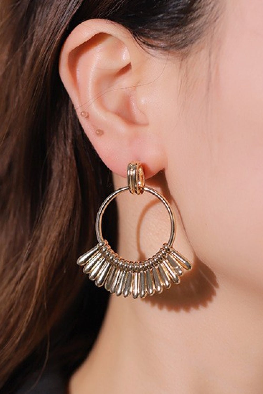 18K Gold-Plated Zinc alloy Drop Earrings - EMMY