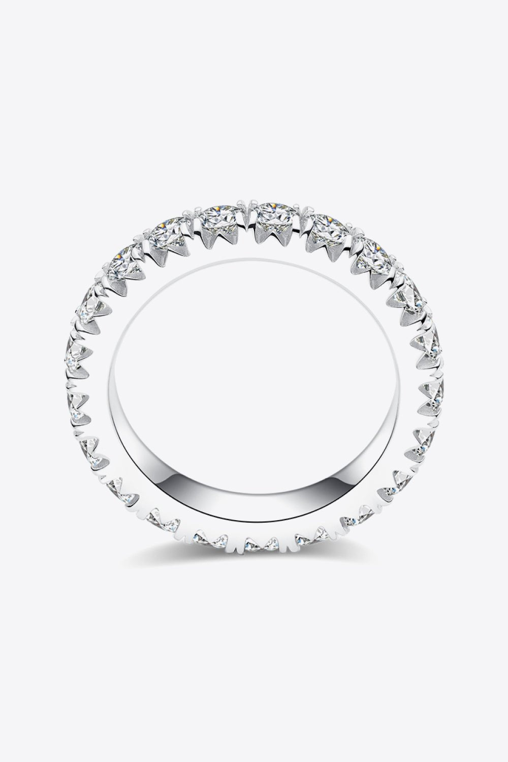 2.3 Carat Moissanite 925 Sterling Silver Eternity Ring - EMMY