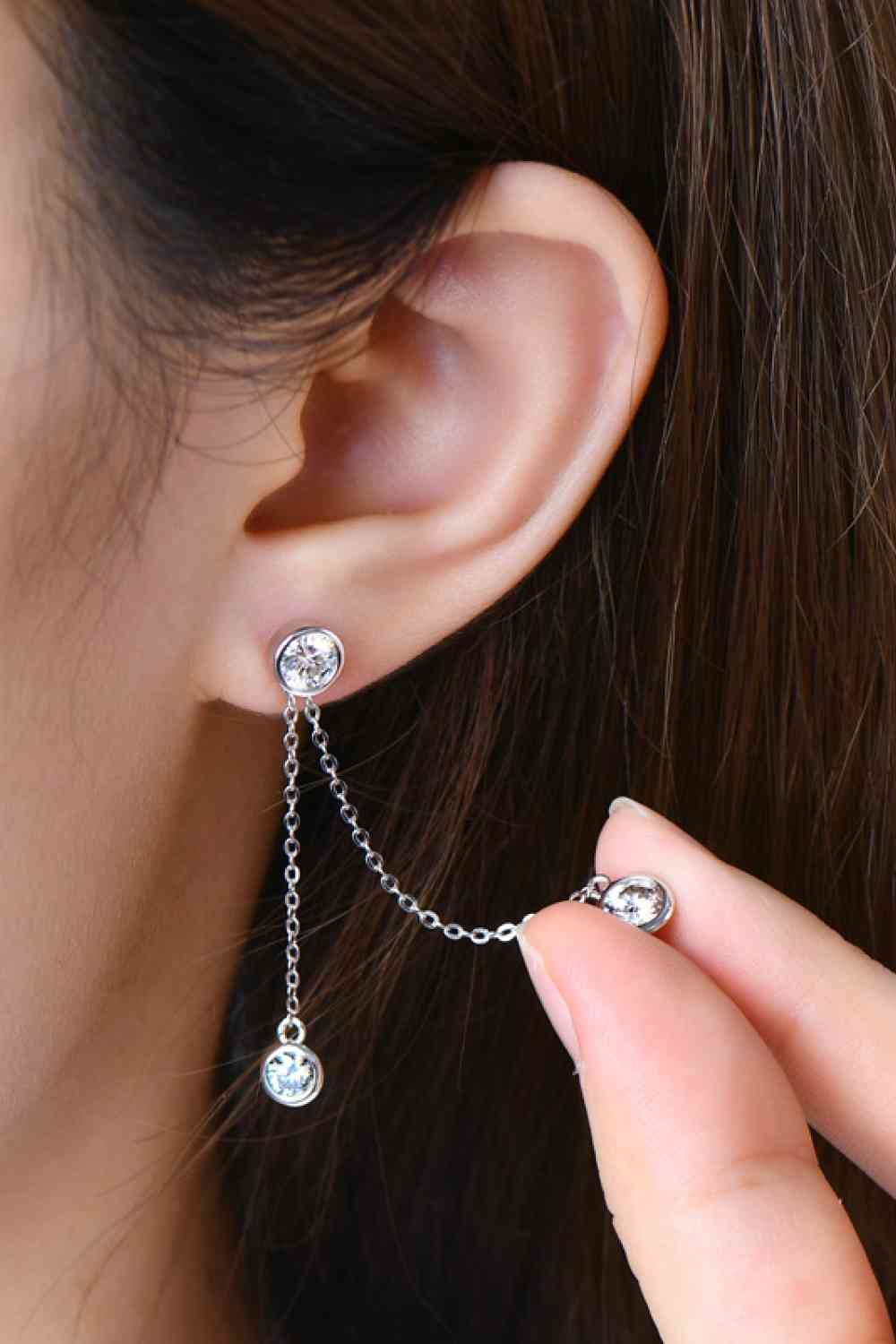 2.6 Carat Moissanite 925 Sterling Silver Earrings - EMMY