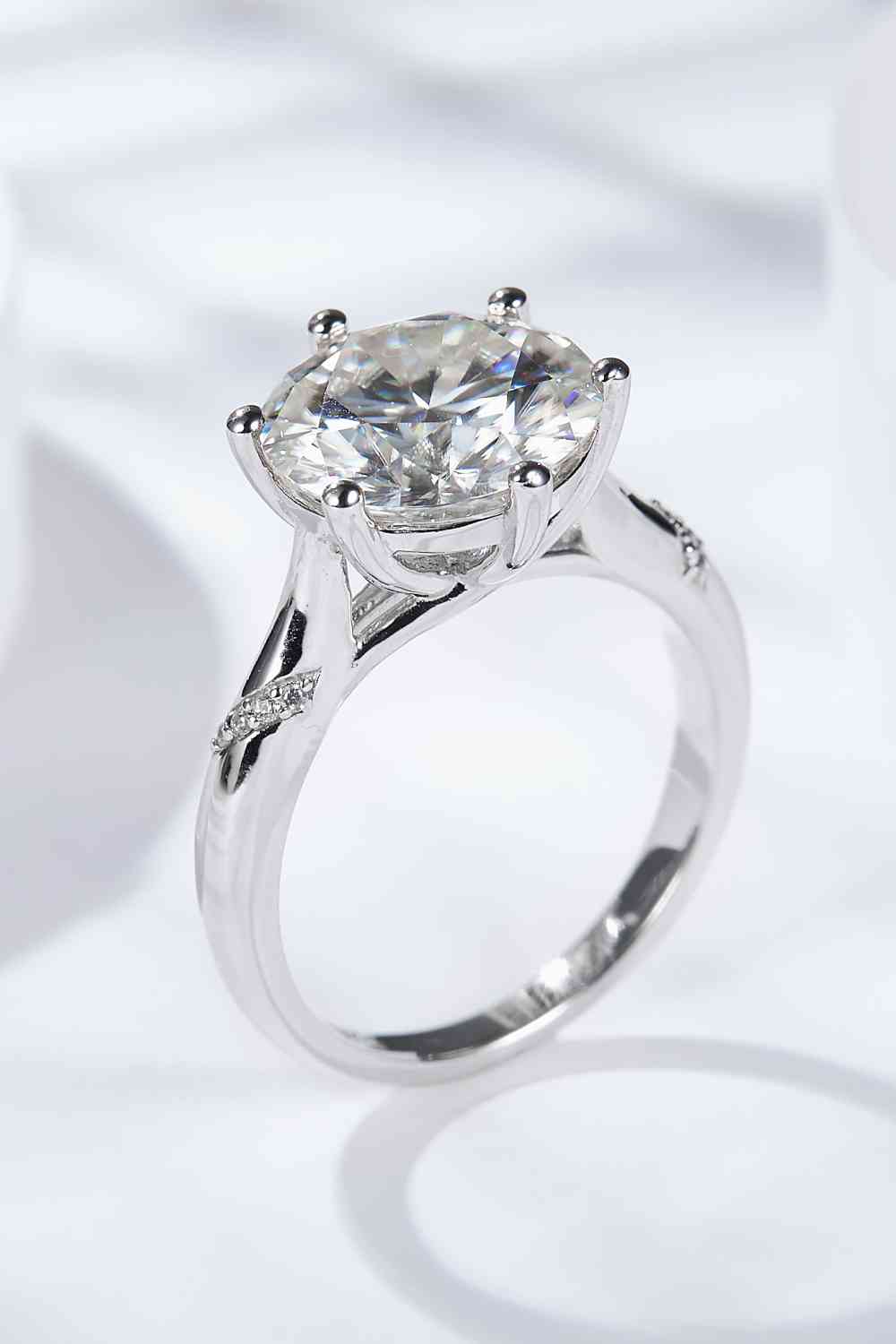 5 Carat Moissanite Solitaire Ring - EMMY