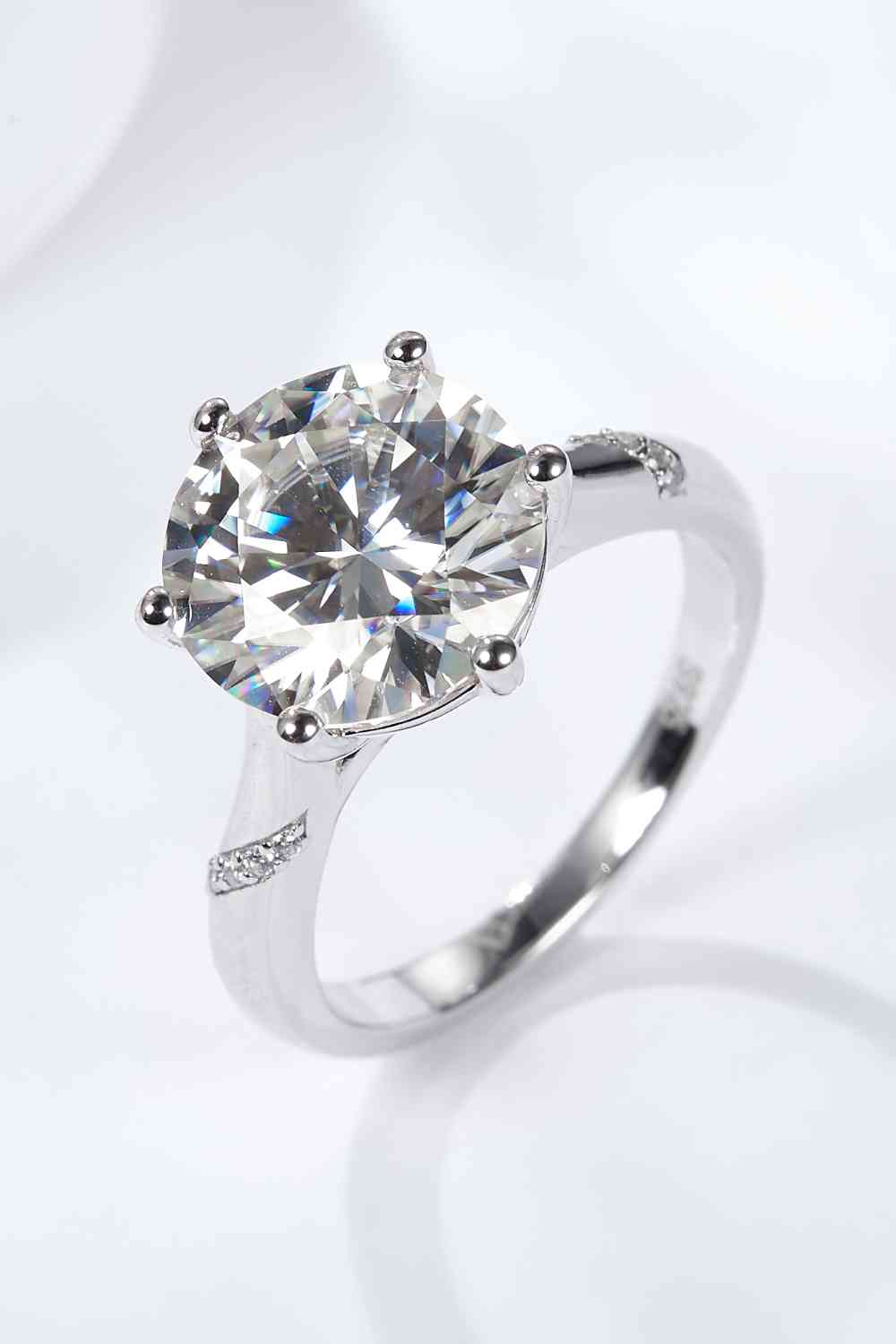 5 Carat Moissanite Solitaire Ring - EMMY