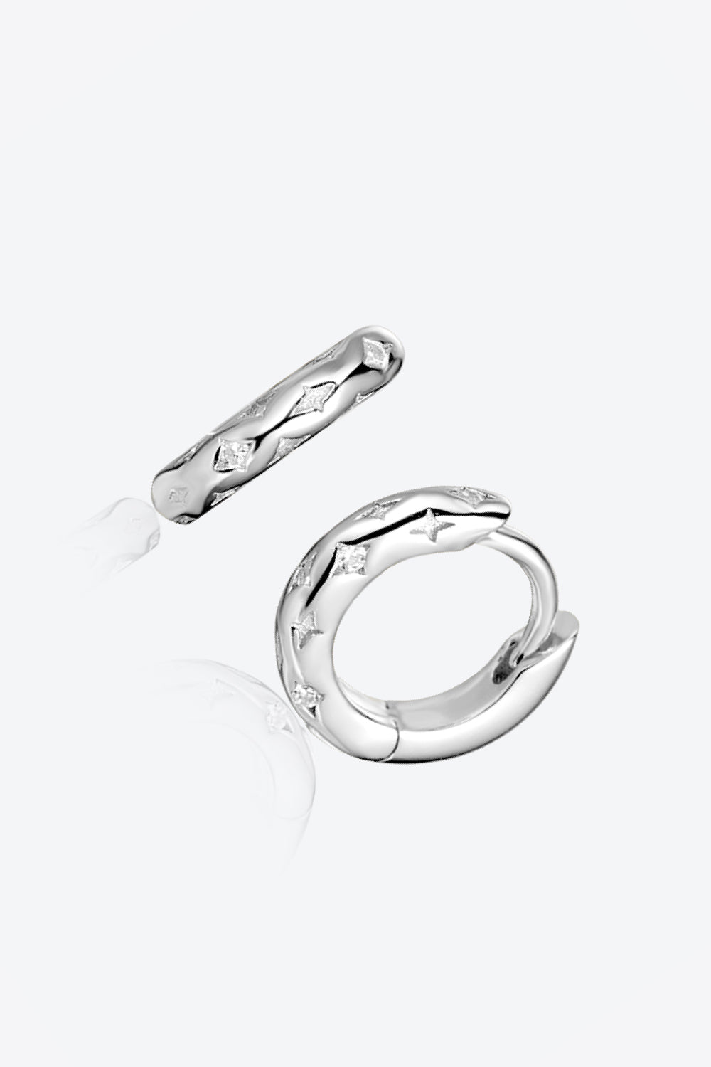 925 Sterling Silver Huggie Earrings - EMMY