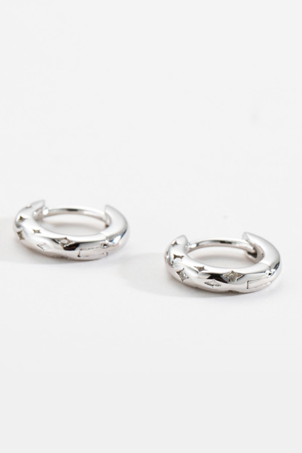 925 Sterling Silver Huggie Earrings - EMMY