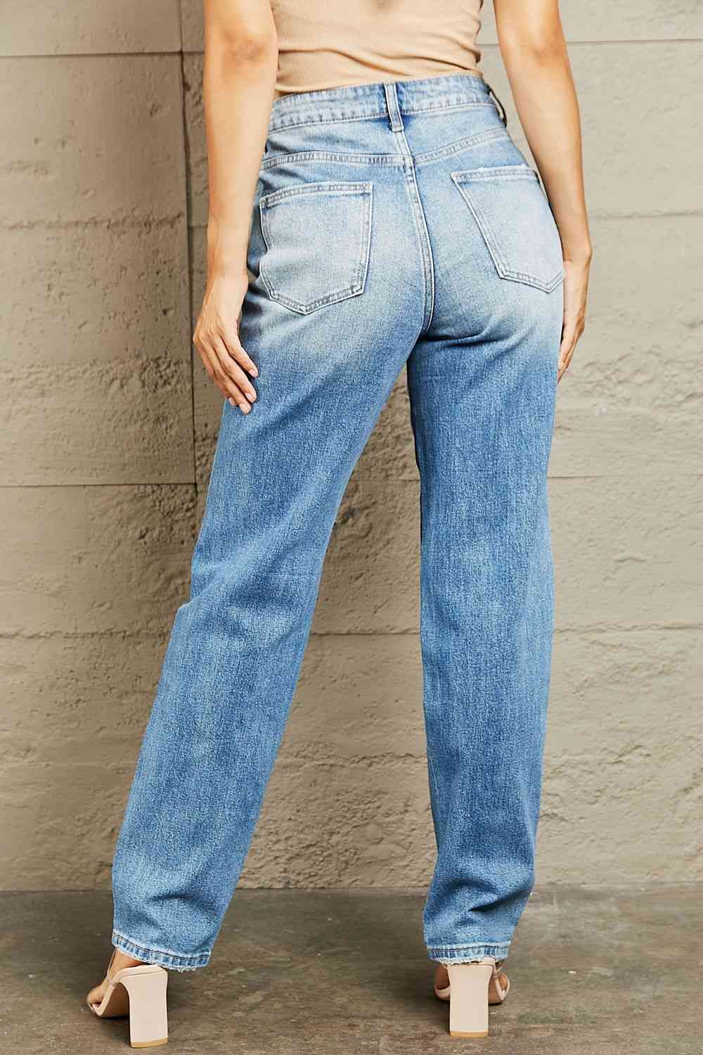 BAYEAS High Waisted Straight Jeans - EMMY