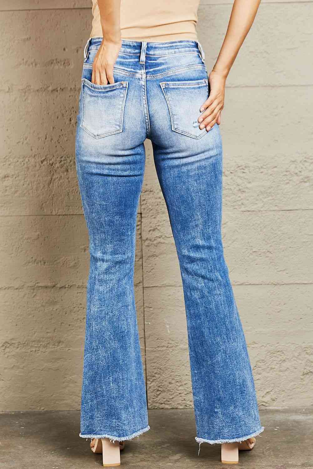 BAYEAS Izzie Mid Rise Bootcut Jeans - EMMY
