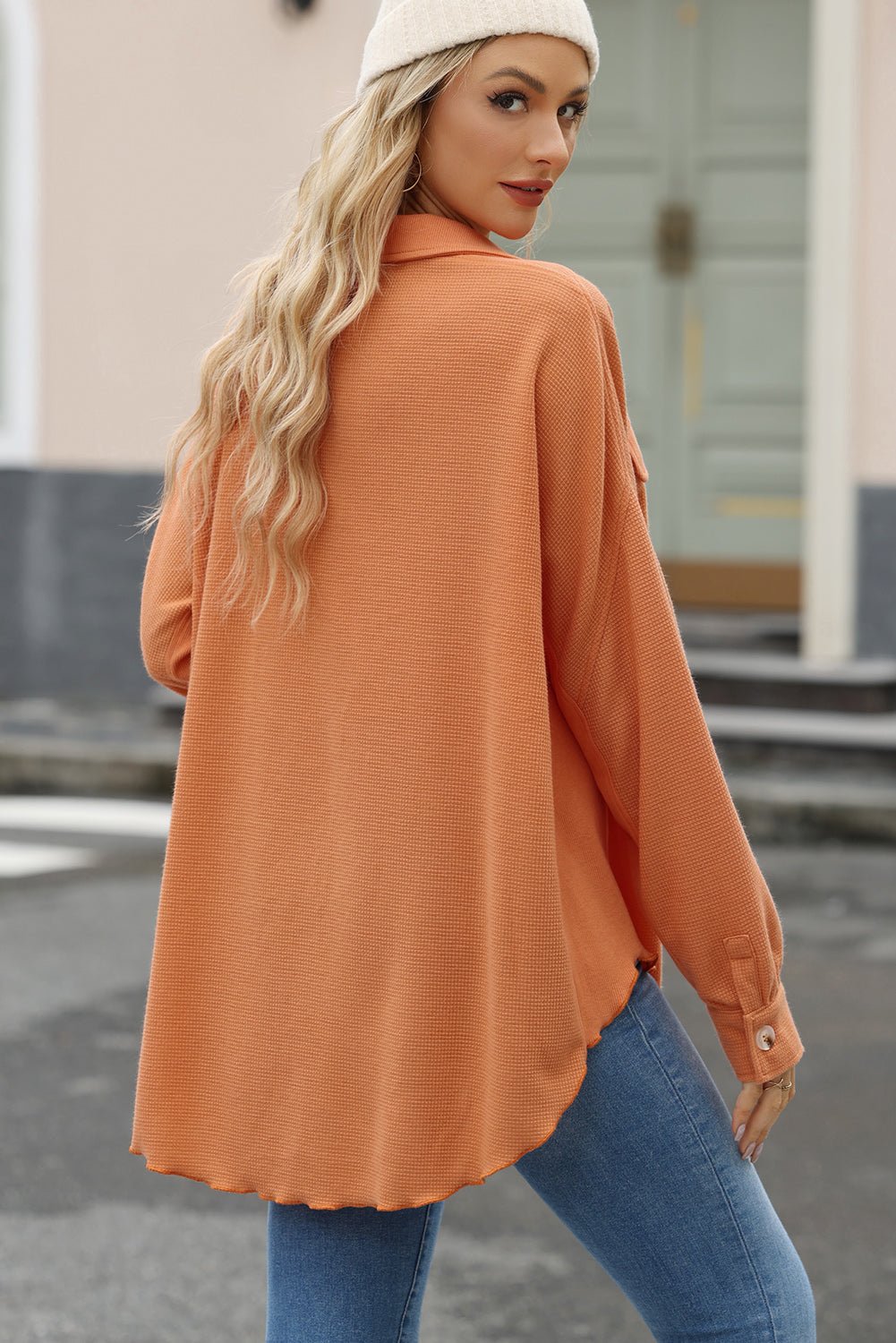 Button Up Long Sleeve Shirt - EMMY