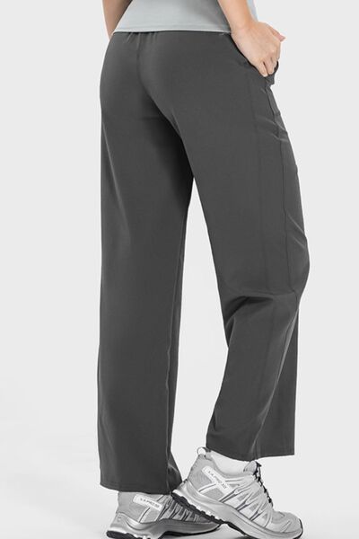 Drawstring Pocketed Active Pants - EMMY