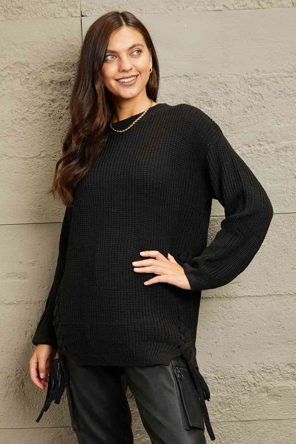 e.Luna Chunk Tunic Sweater - EMMY