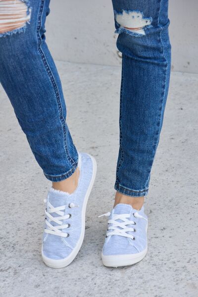 Forever Link Lace-Up Plush Thermal Flat Sneakers - EMMY