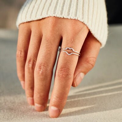 Heart Shape 925 Sterling Silver Ring - EMMY