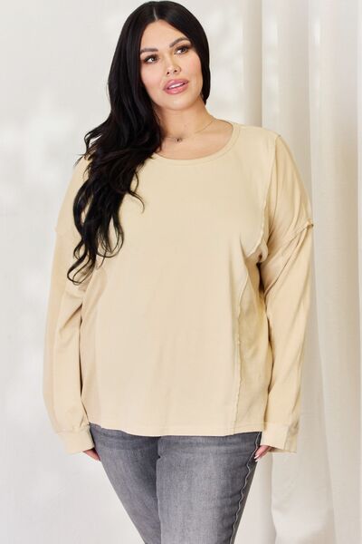 HEYSON Full Size Mineral Wash Thermal Top - EMMY