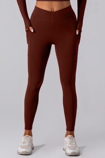 High Waist Active Leggings with Pockets - EMMY