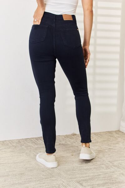 Judy Blue Full Size Garment Dyed Tummy Control Skinny Jeans - EMMY