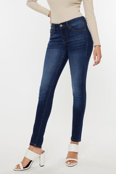 Kancan Mid Rise Gradient Skinny Jeans - EMMY