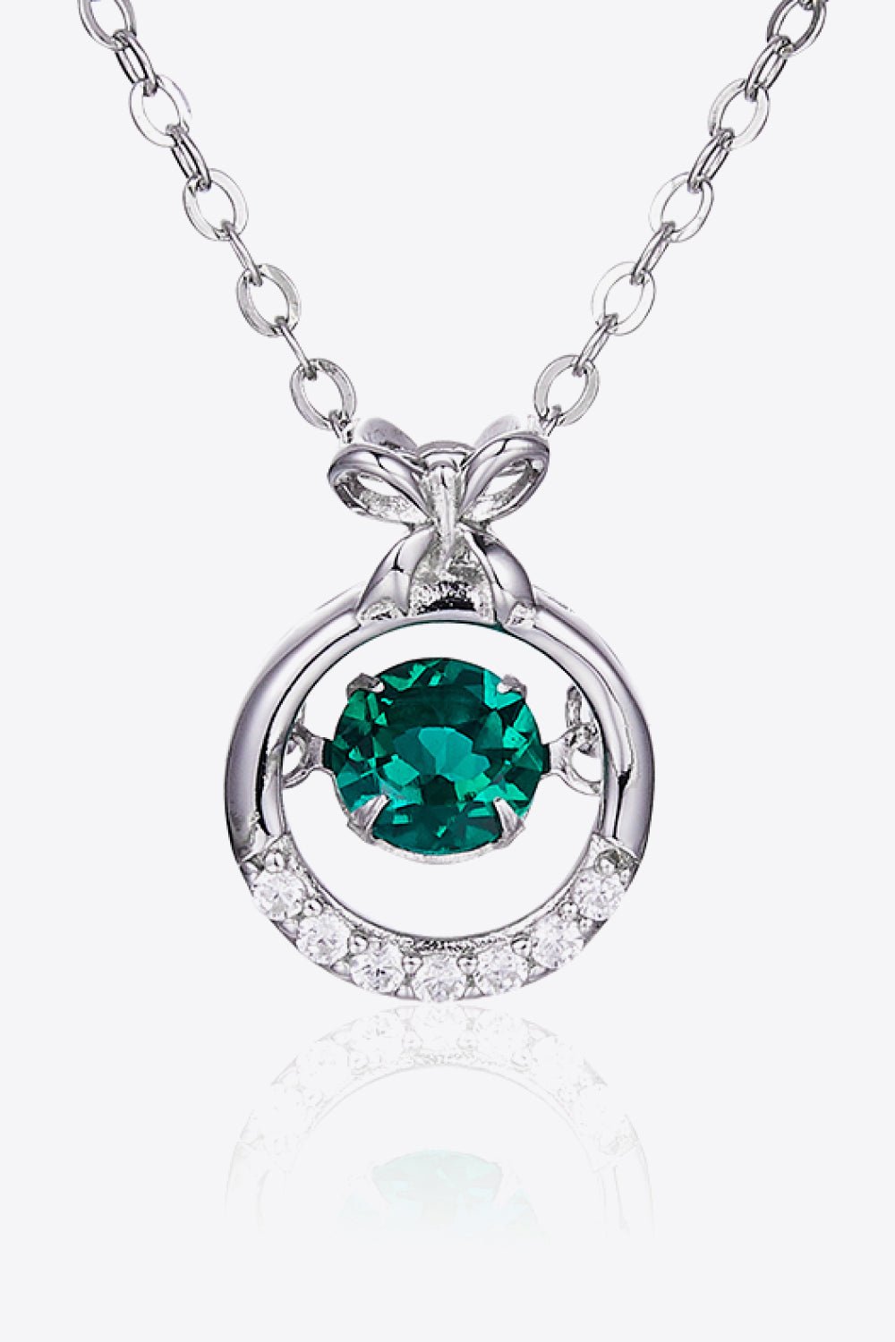 Lab-Grown Emerald Pendant Necklace - EMMY
