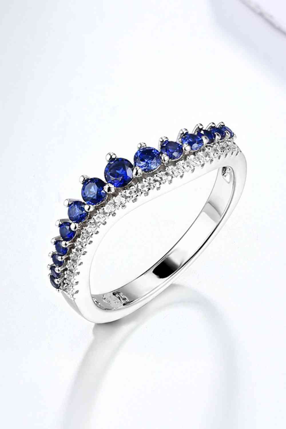 Lab-Grown Sapphire 925 Sterling Silver Rings - EMMY