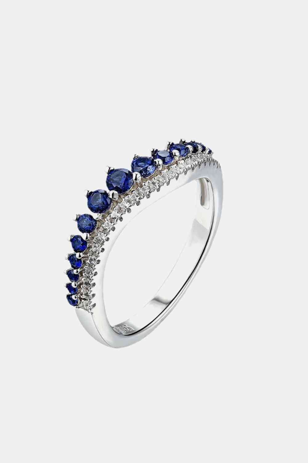 Lab-Grown Sapphire 925 Sterling Silver Rings - EMMY