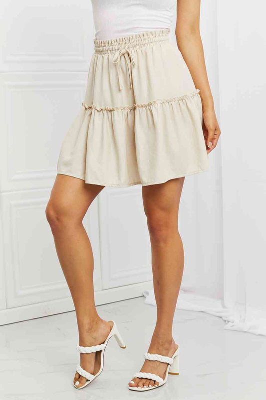 Linen Ruffle Skirt - EMMY
