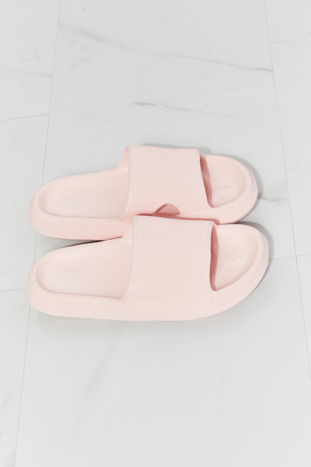 MMShoes Arms Around Me Open Toe Pink Slide - EMMY
