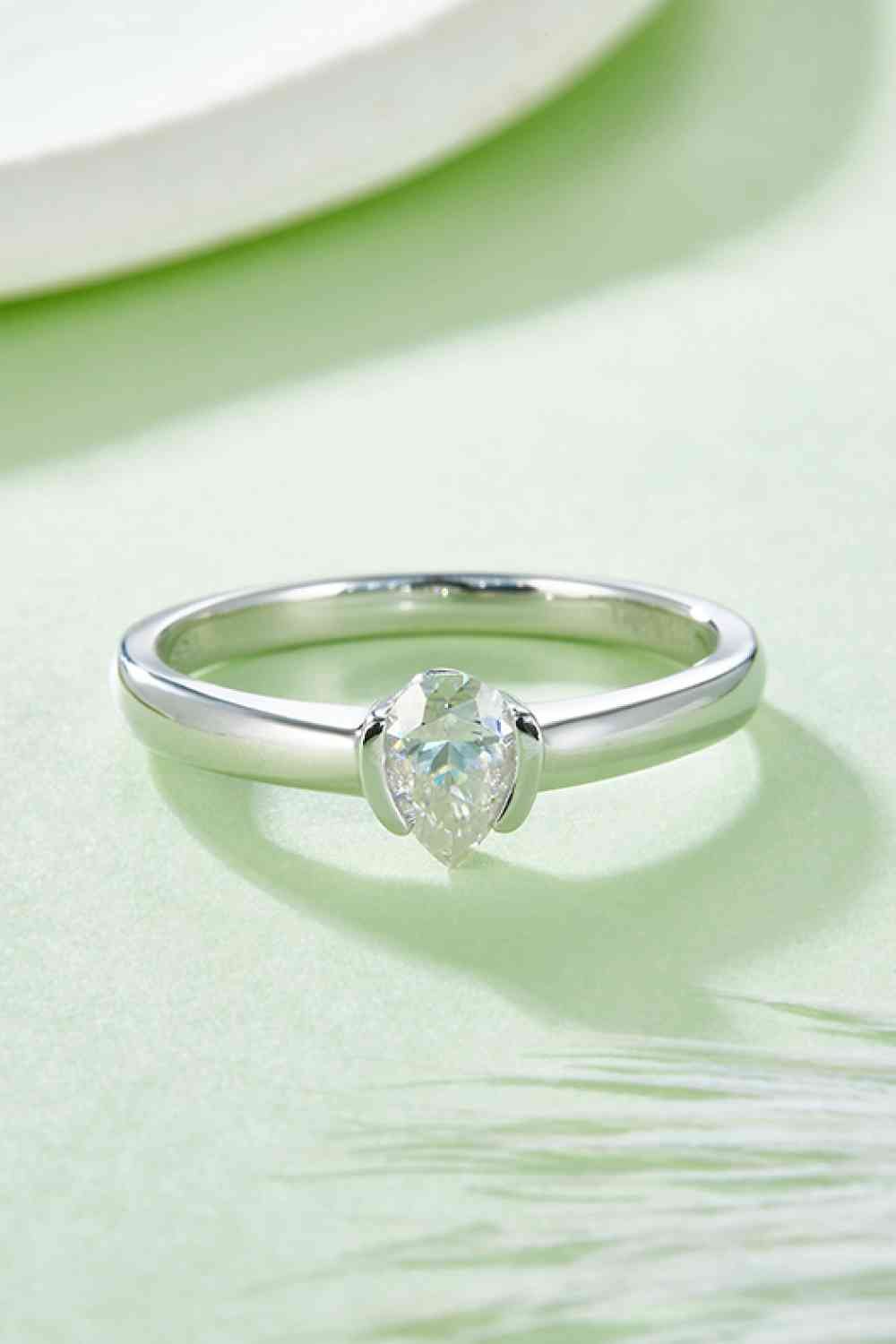 Moissanite 925 Sterling Silver Solitaire Ring - EMMY