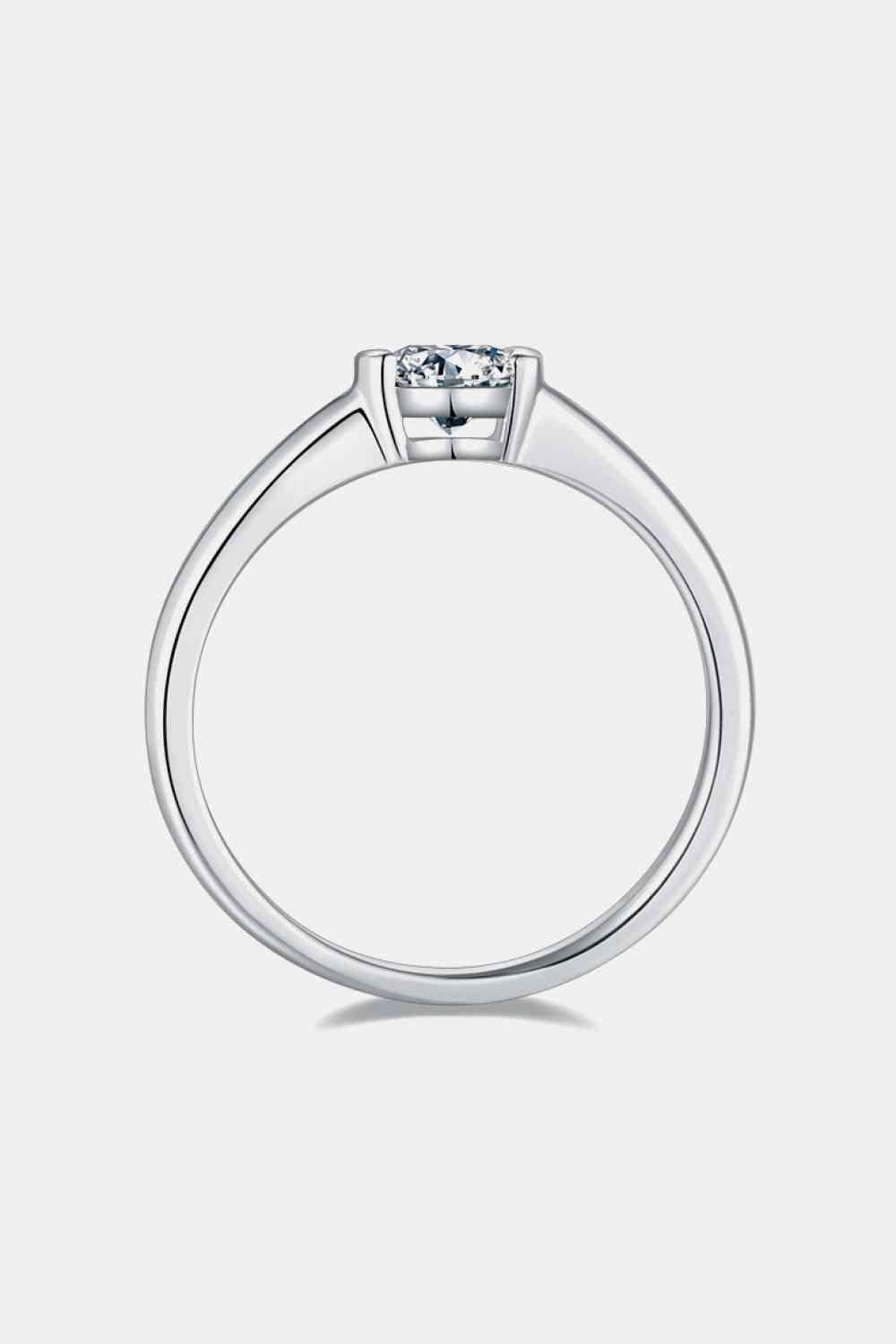 Moissanite 925 Sterling Silver Solitaire Ring - EMMY