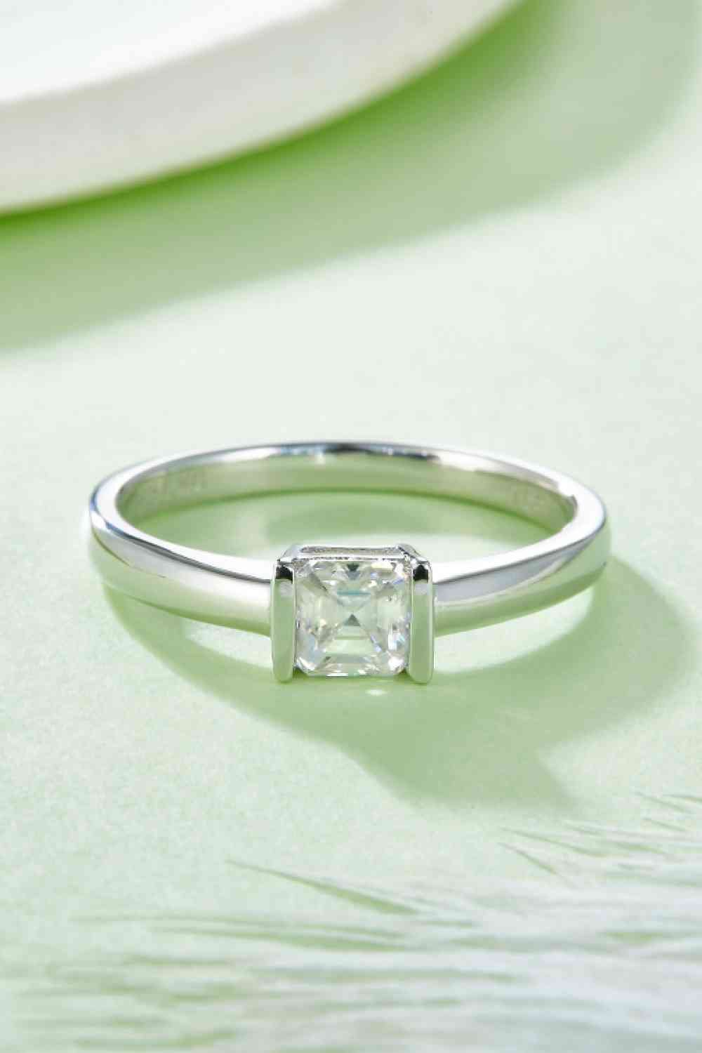 Moissanite 925 Sterling Silver Solitaire Ring - EMMY