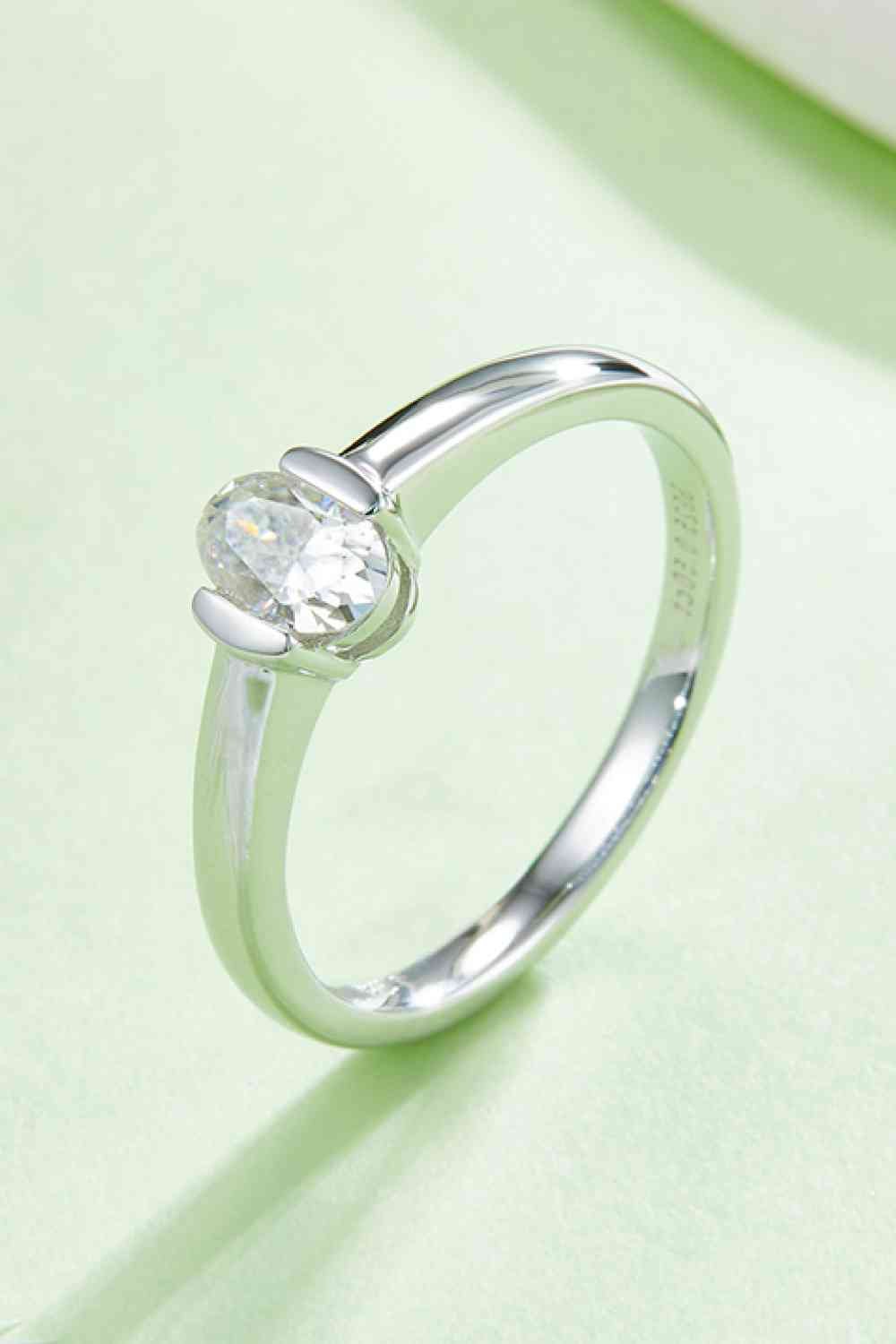 Moissanite 925 Sterling Silver Solitaire Ring - EMMY