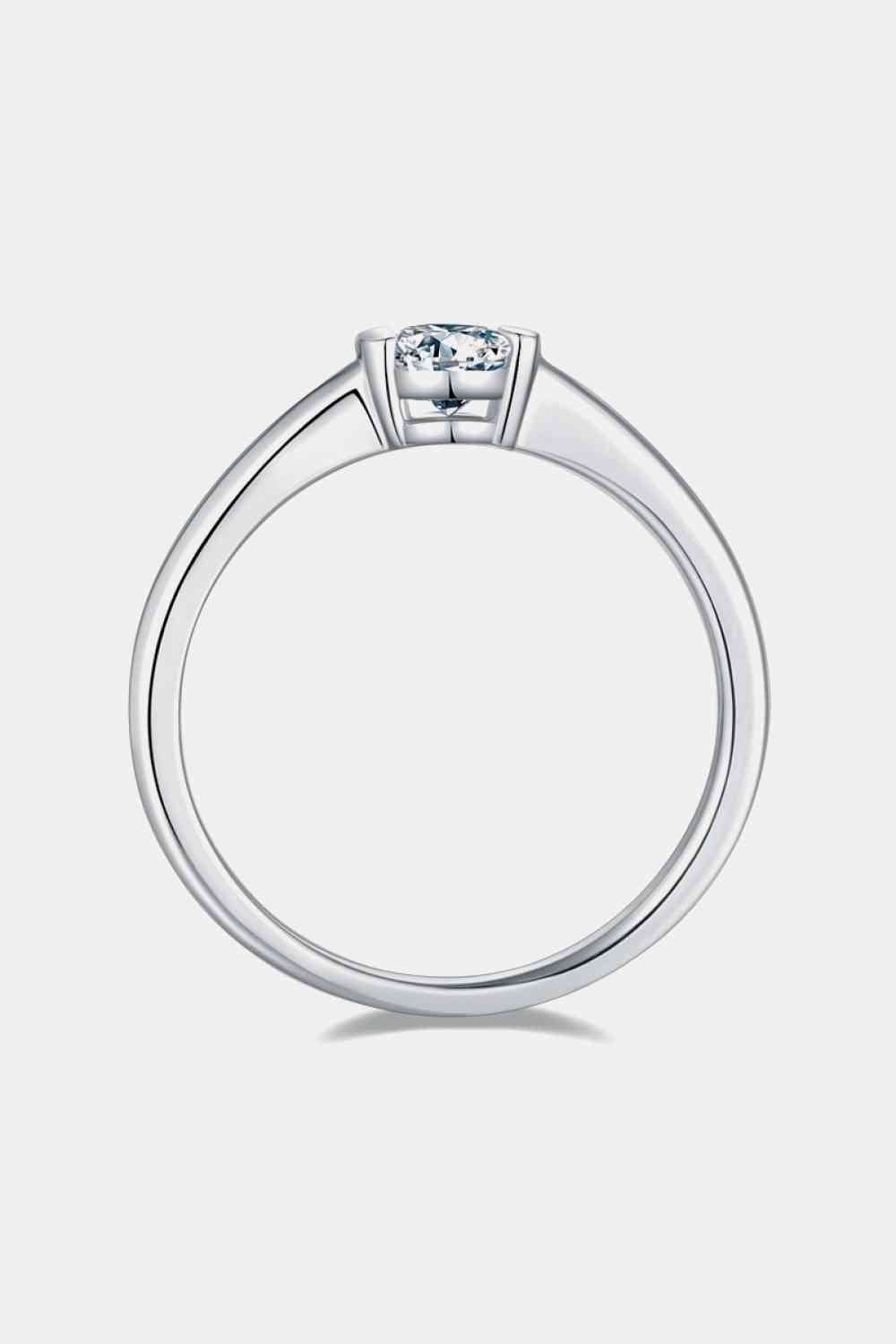 Moissanite 925 Sterling Silver Solitaire Ring - EMMY