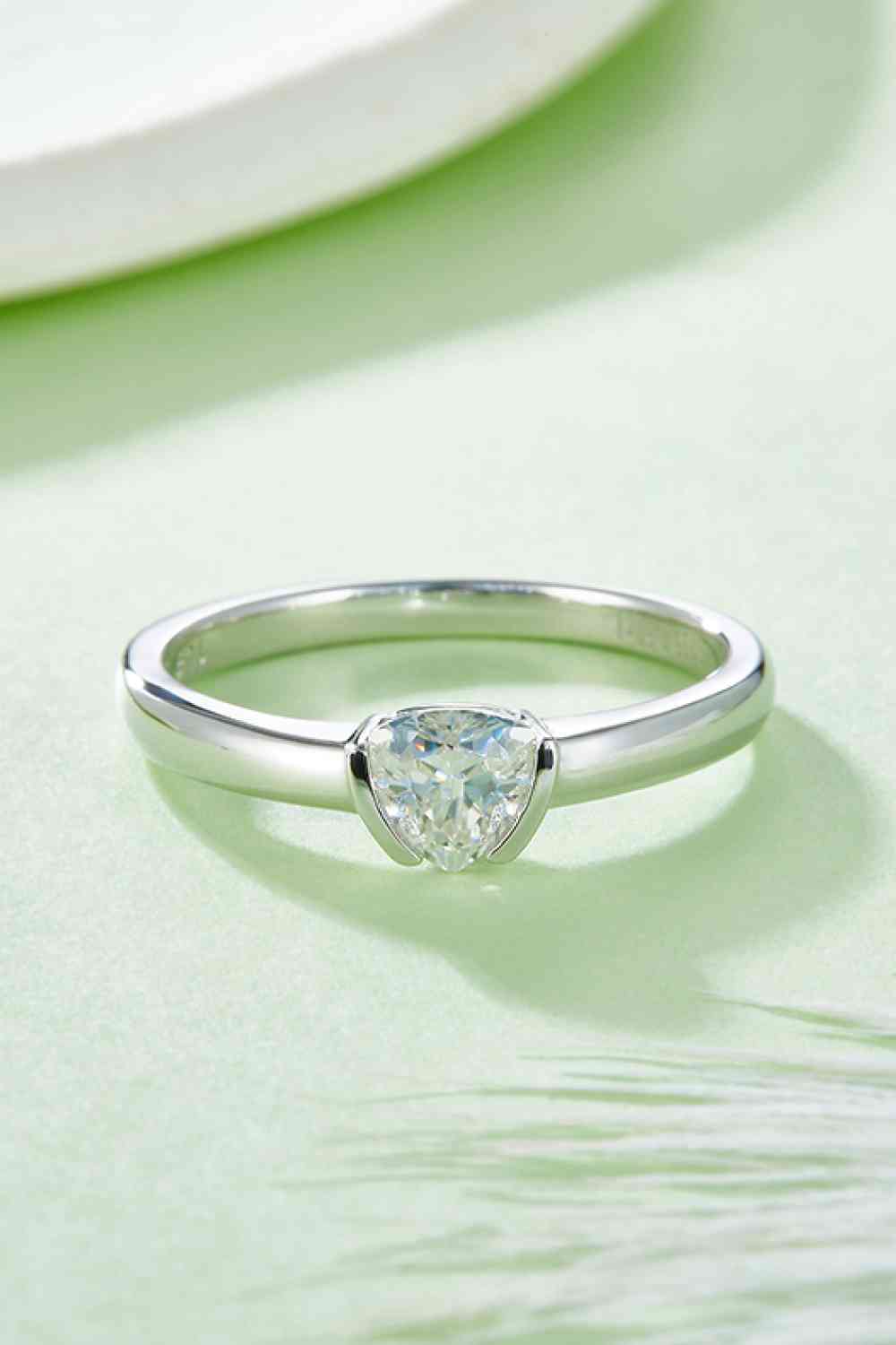 Moissanite 925 Sterling Silver Solitaire Ring - EMMY