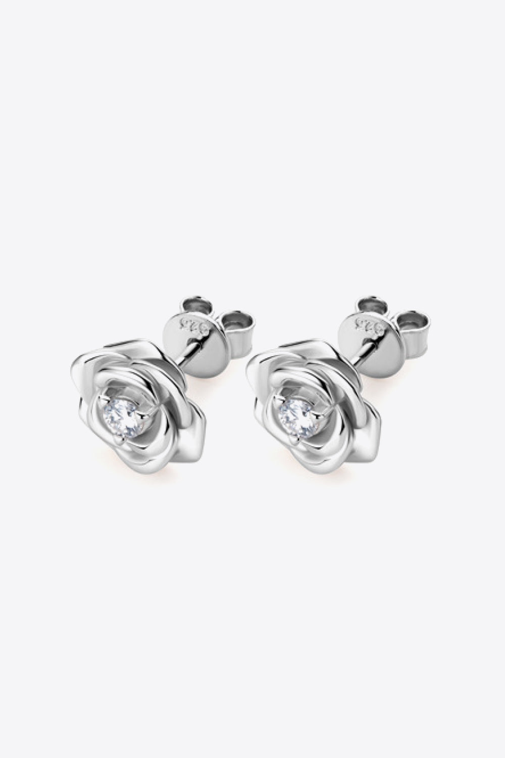 Moissanite Flower 925 Sterling Silver Earrings - EMMY