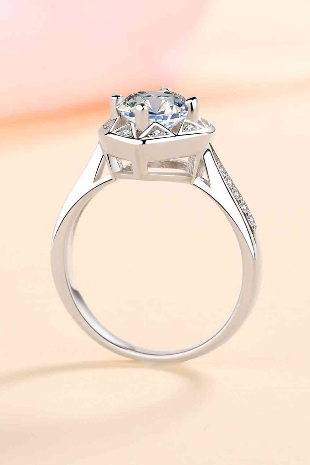 Moissanite Heart Ring - EMMY