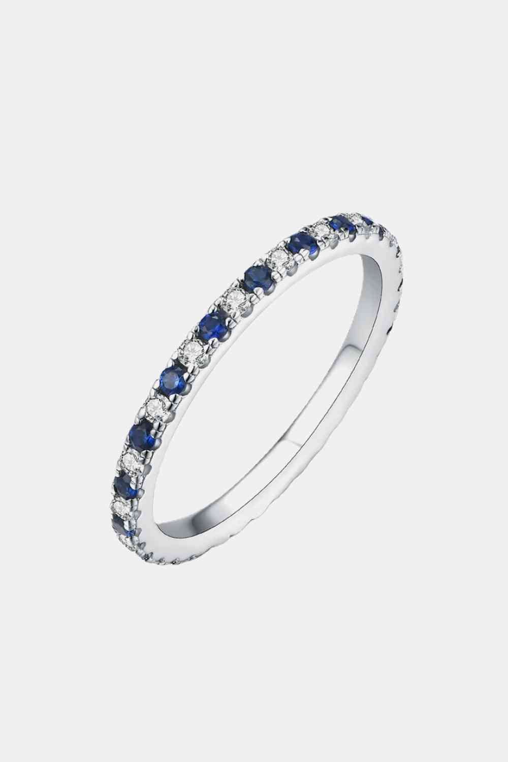 Moissanite Lab-Grown Sapphire Rings - EMMY