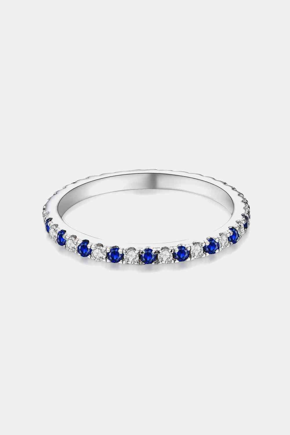 Moissanite Lab-Grown Sapphire Rings - EMMY