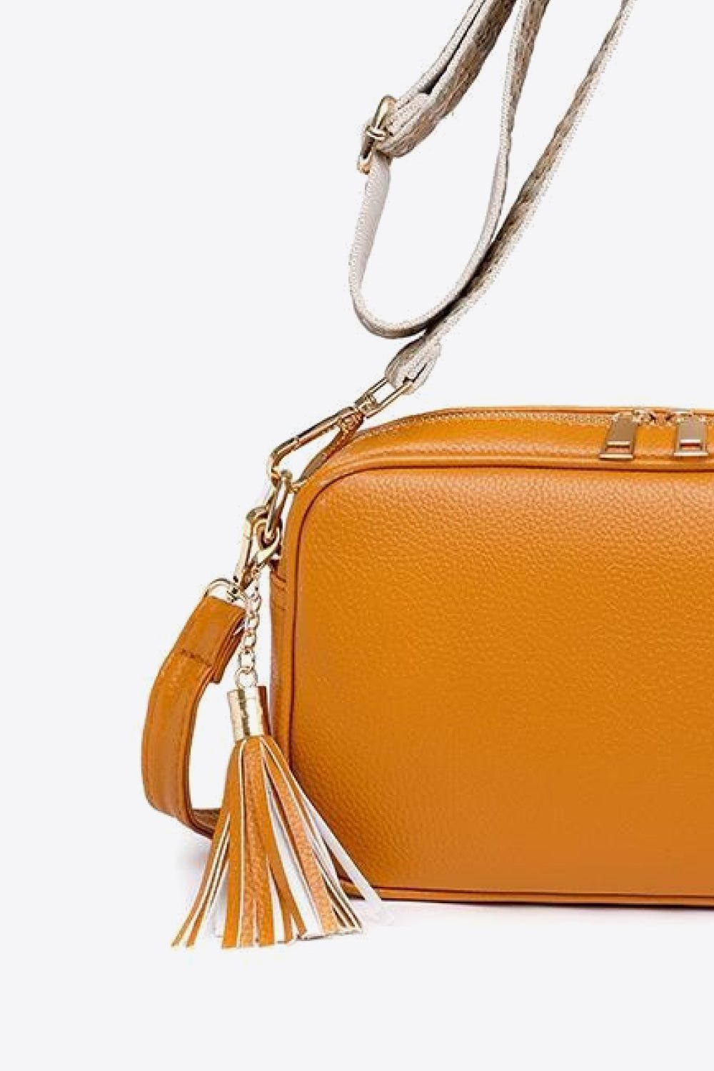 PU Leather Tassel Crossbody Bag - EMMY
