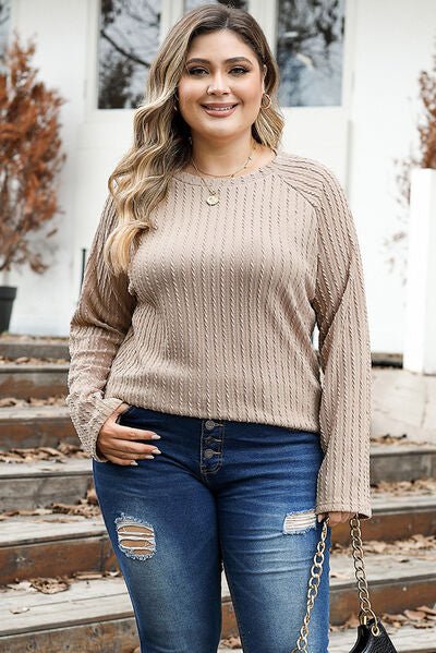 Round Neck Long Sleeve T-Shirt - EMMY