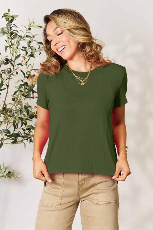 Round Neck Short Sleeve T-Shirt - EMMY