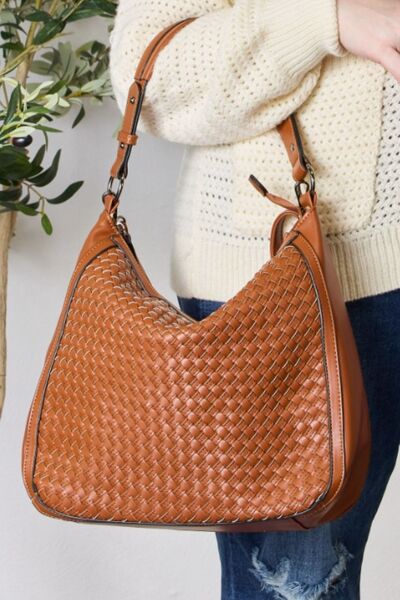 SHOMICO Weaved Vegan Leather Handbag - EMMY