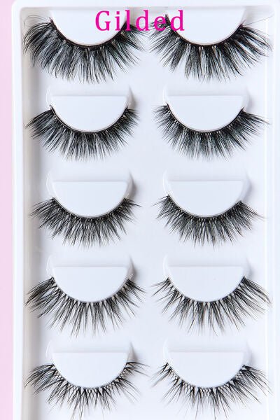 SO PINK BEAUTY Faux Mink Eyelashes Variety Pack 5 Pairs - EMMY