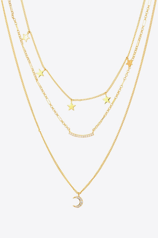 Star and Moon Pendant Necklace - EMMY