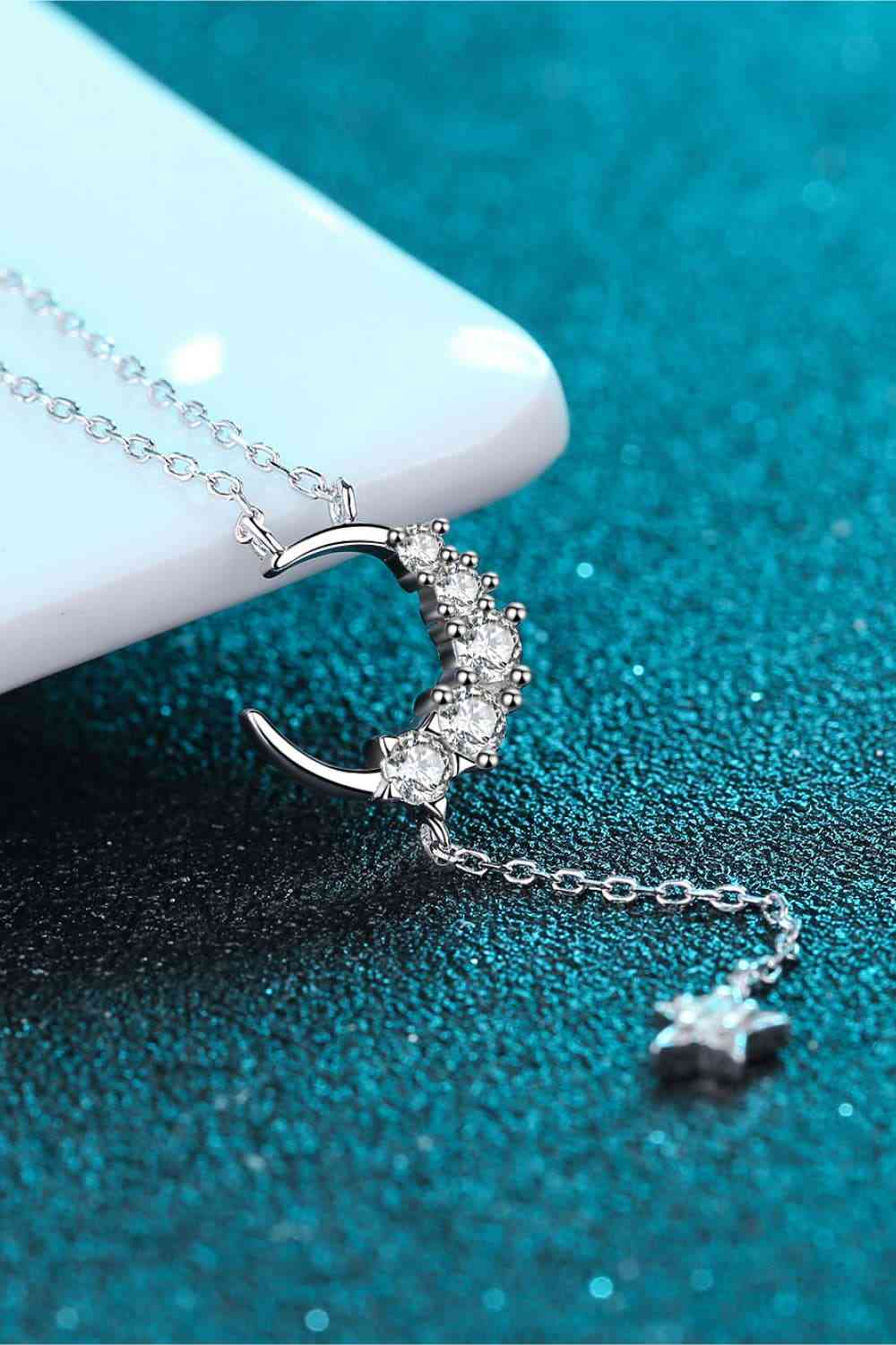 Star & Moon Moissanite Necklace - EMMY