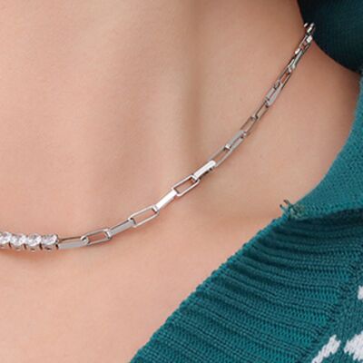 Zircon Titanium Steel Necklace - EMMY